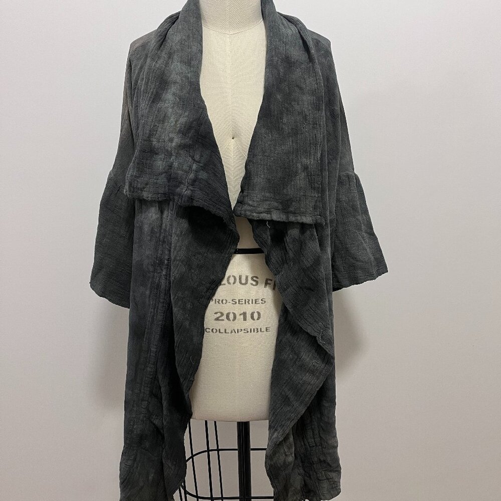 Oh My Gauze Gray Wide Sleeve Cardigan